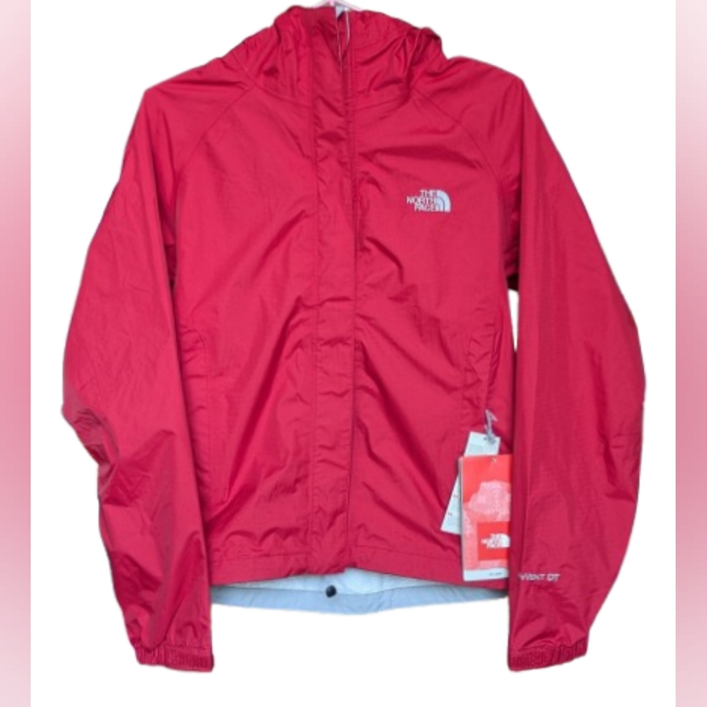 NWT The North Face chili pepper red Venture HyVent DT women's hooded rain jacket